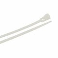 Forney Cable Ties, 8 in Natural Releasable Standard Duty 62055